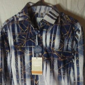 Suslo Couture Men's Slim Fit Dress Shirt NWT, L